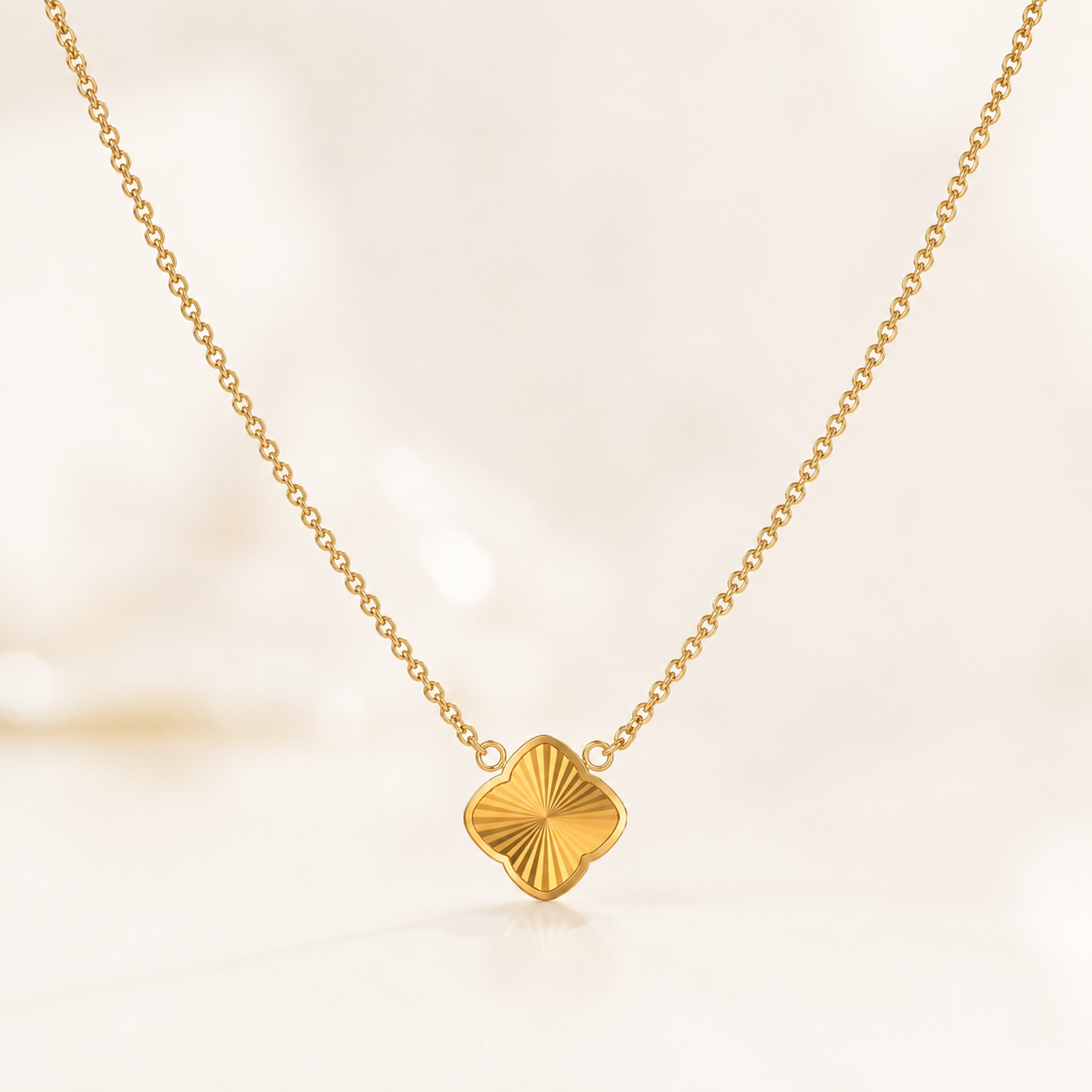 Zahra Rosette Necklace - Gold