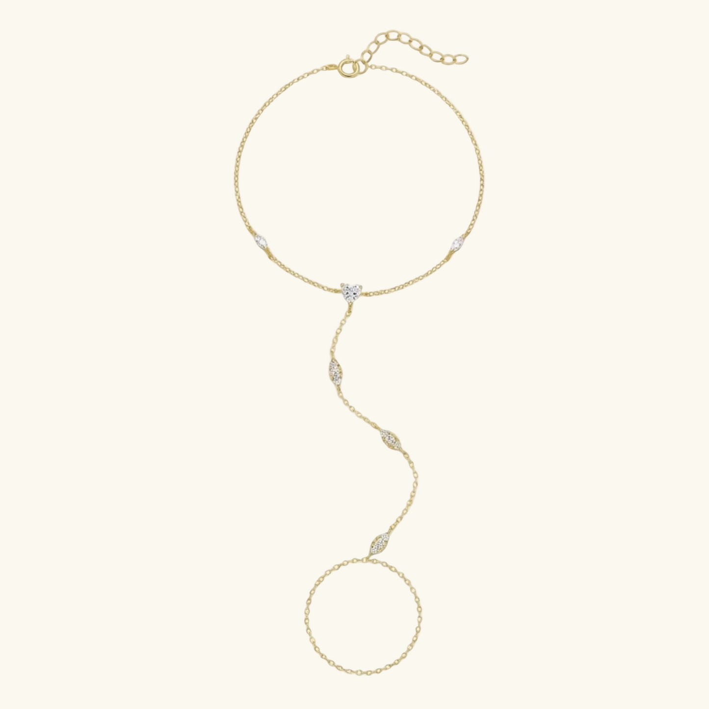 Selene Wave Hand Chain