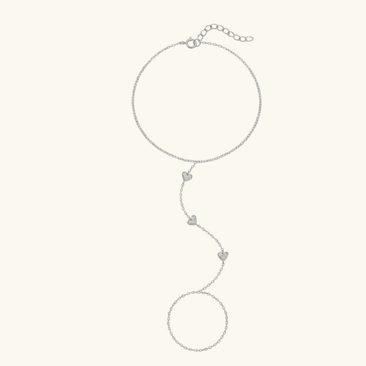 Lunette Heart Path Hand Chain