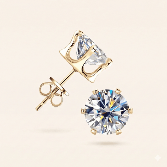 Rania Moissanite Studs