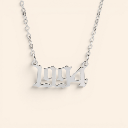 Custom Birth Year Necklace