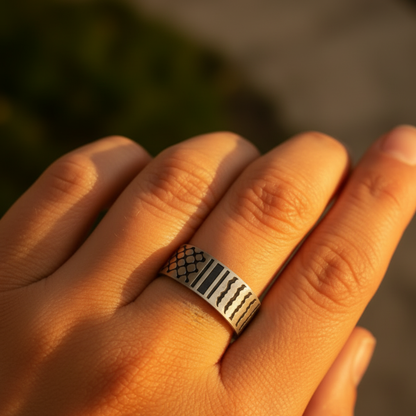 Nuraya Keffiyeh Bold Ring – Men's