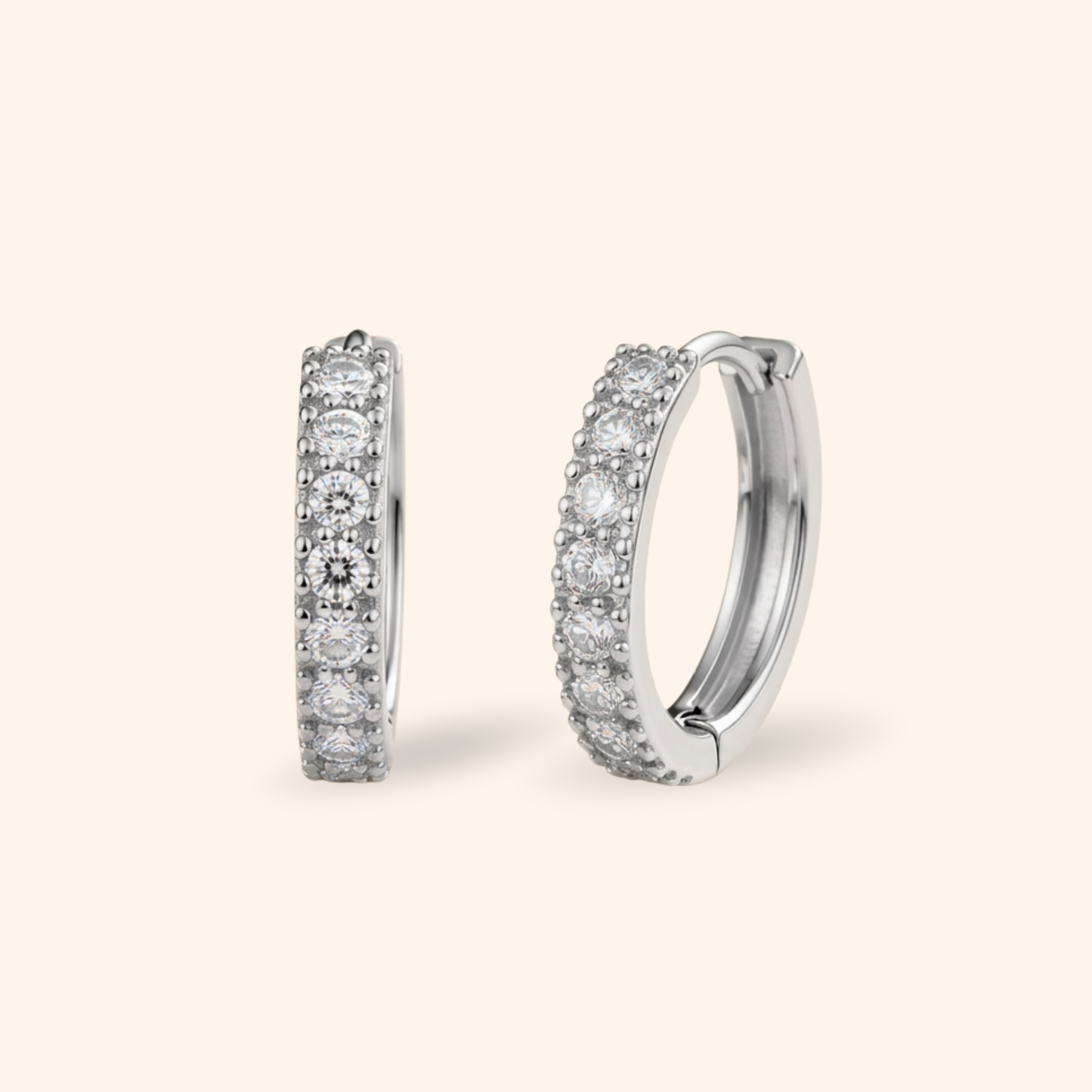 Layal Moissanite Hoops