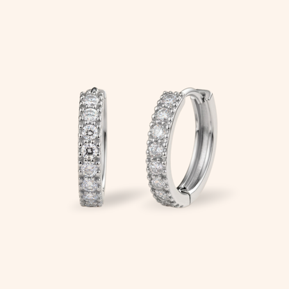 Layal Moissanite Hoops