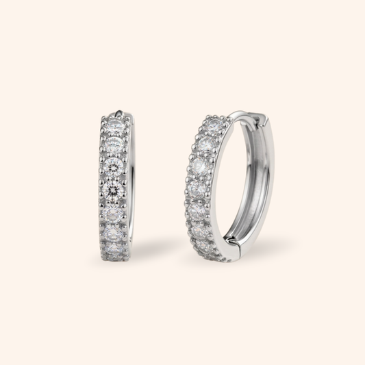 Layal Moissanite Hoops