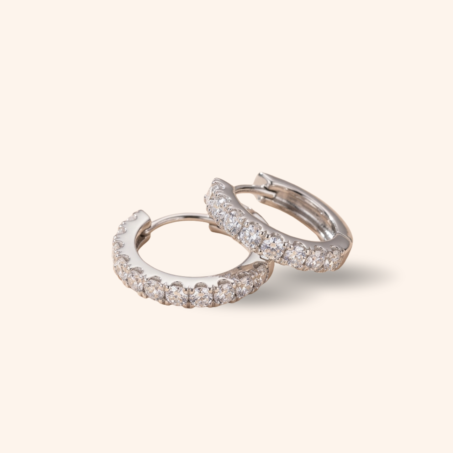 Layal Moissanite Hoops