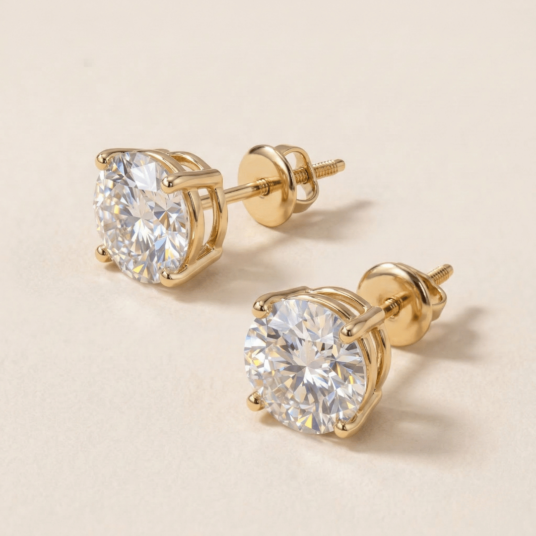 Rania Moissanite Studs