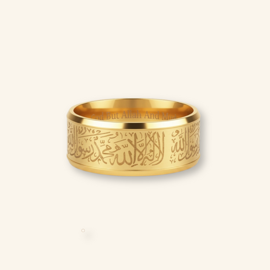 Qamar Shahada Gold Ring