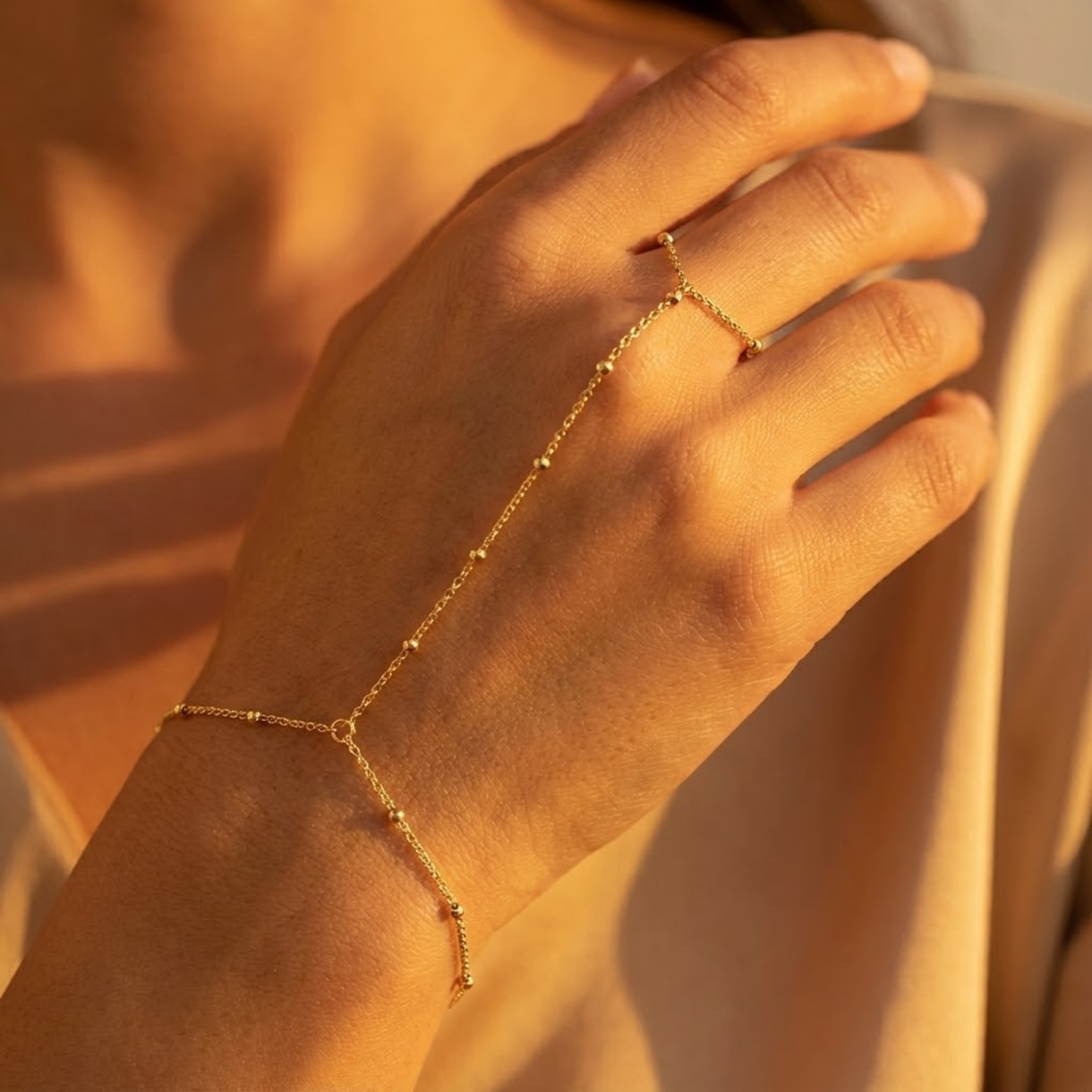 Liora Bead Hand Chain