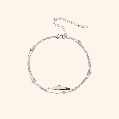 Noor Palestine Map Bracelet