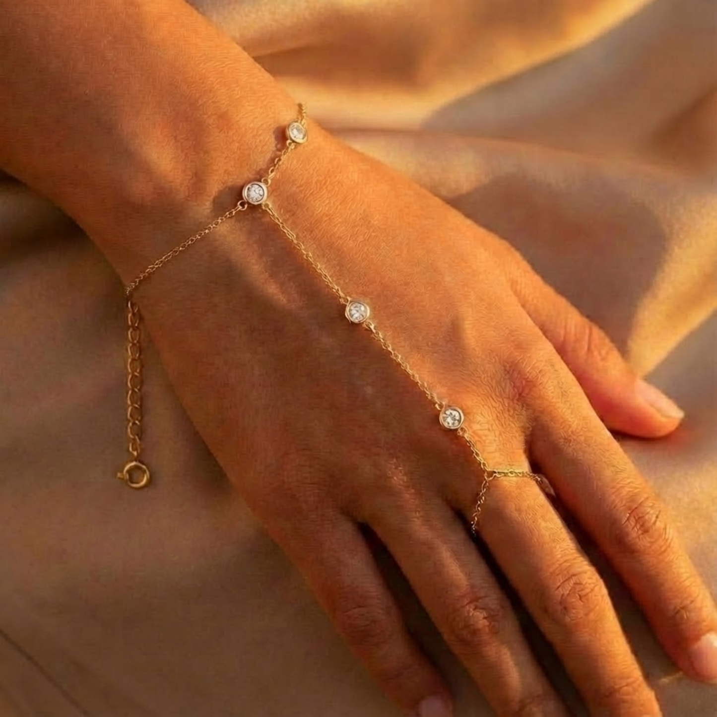 Serena Crystal Hand Chain