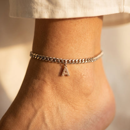 Layali Initial Anklet