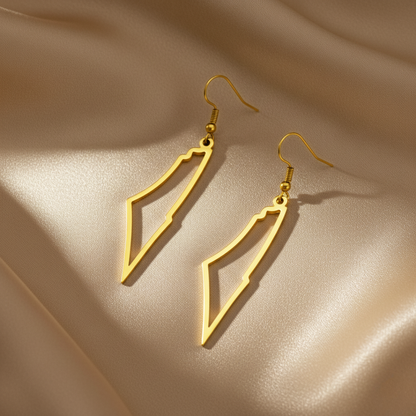Nuraya Palestine Outline Earrings