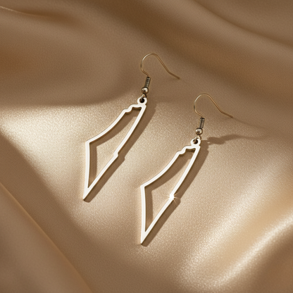 Nuraya Palestine Outline Earrings