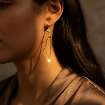 Nuraya Palestine Outline Earrings