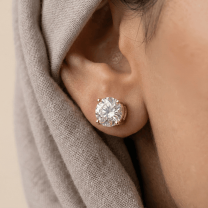 Rania Moissanite Studs