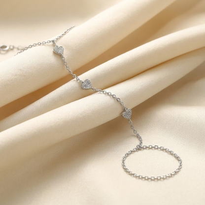 Lunette Heart Path Hand Chain