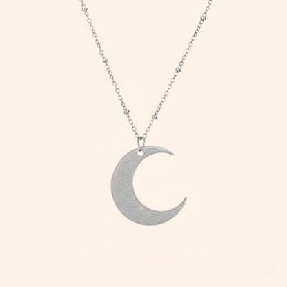 Hardship & Ease Crescent Necklace