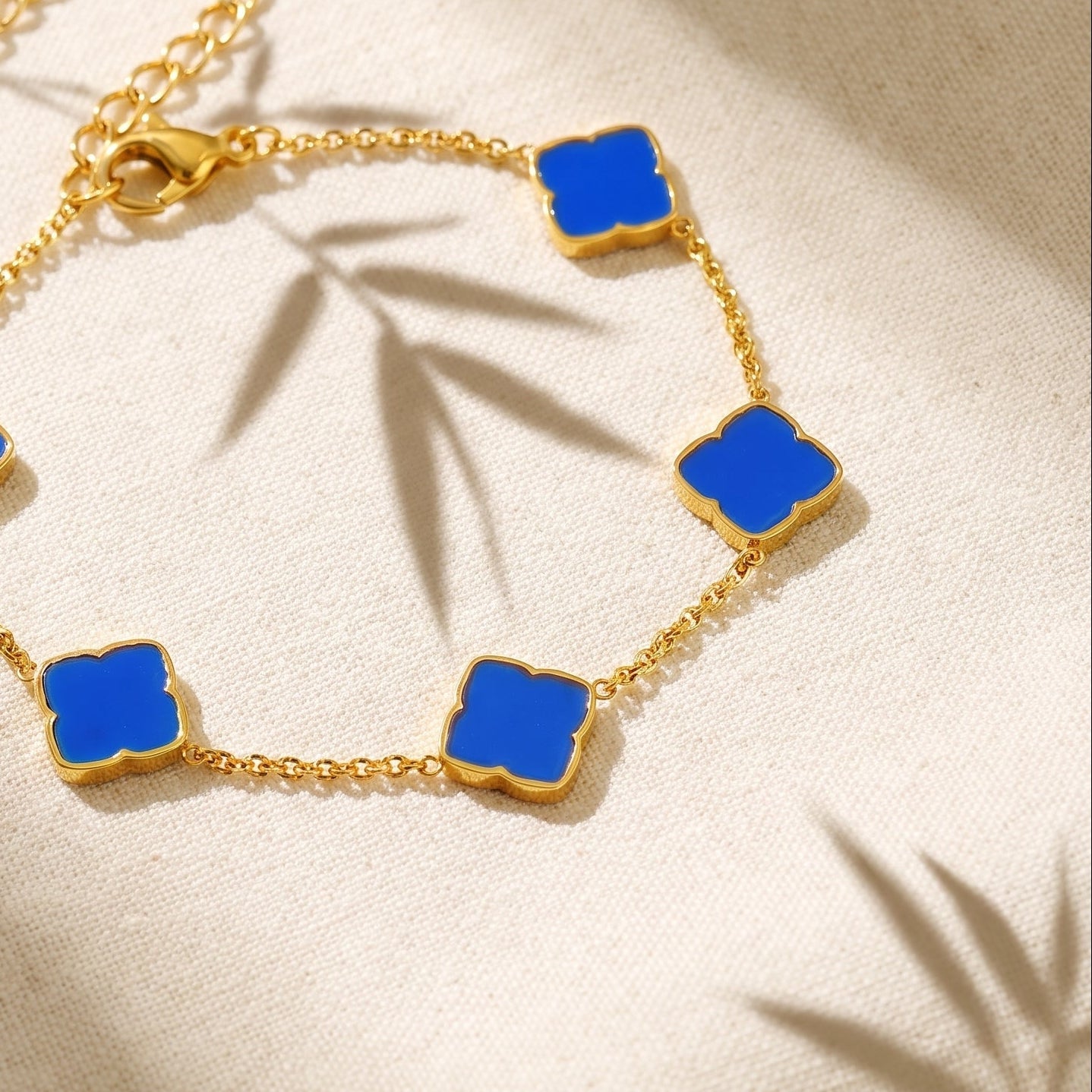 Zahra Rosette Bracelet - Azure