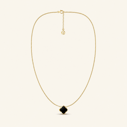 Zahra Rosette Necklace - Black Onyx