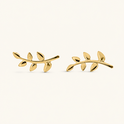 Qamar Sakinah Leaf Earrings