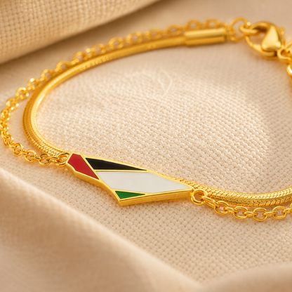 Qamar Unity Herringbone Bracelet