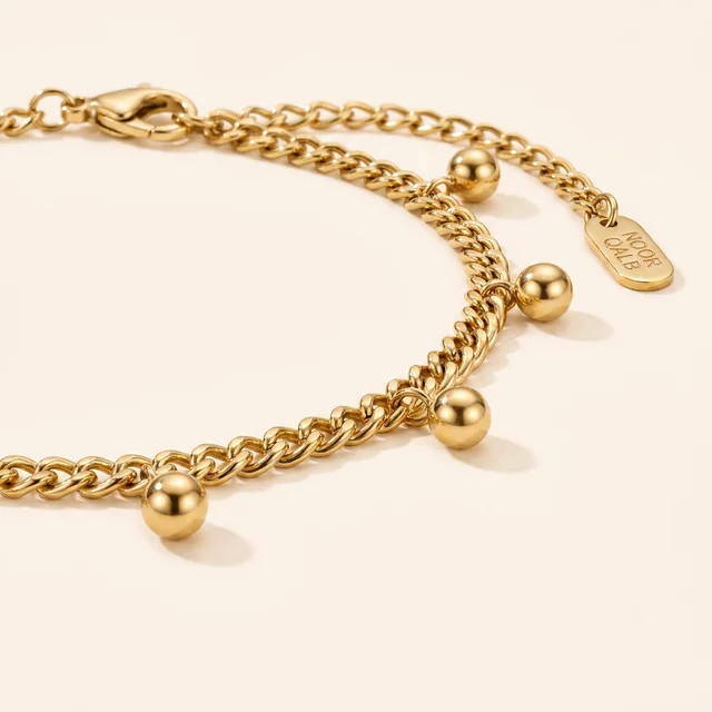 Dotted Curb Anklet
