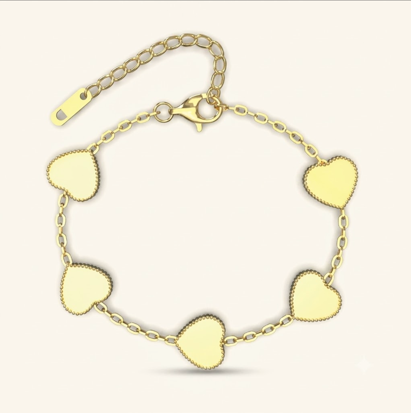 Every Gold Heart Bracelet