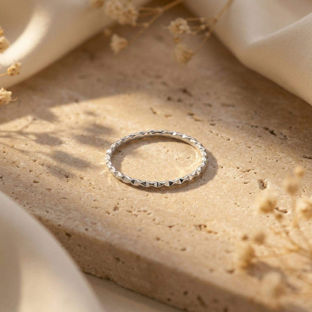 Faceted Band Ring