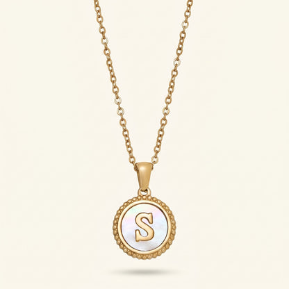 Pearl Clover Initial Necklace