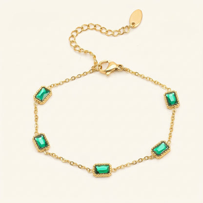 Trinity Emerald Bracelet