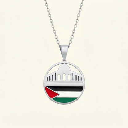 Nuraya Men's Palestine Mosque Necklace