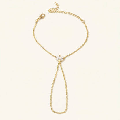 Flora Gold Hand Chain