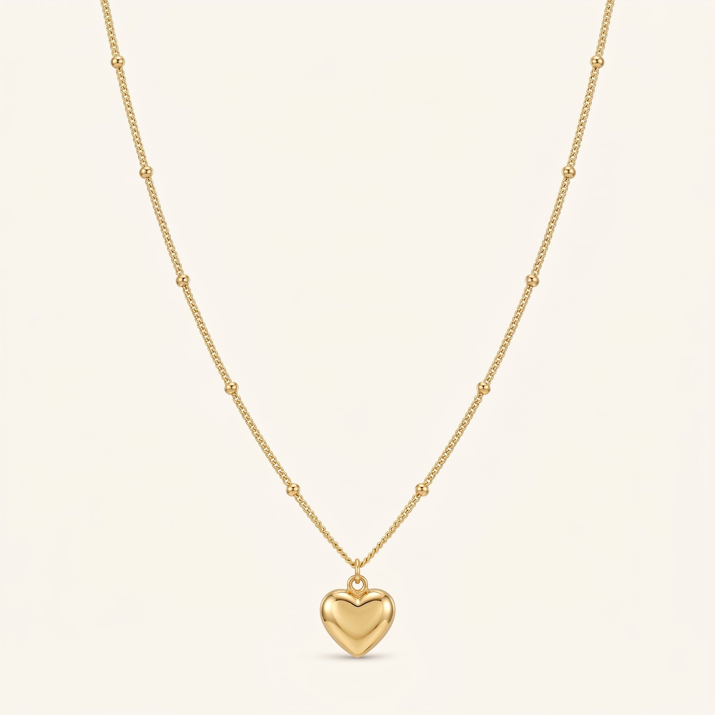 Dainty Heart Charm Necklace
