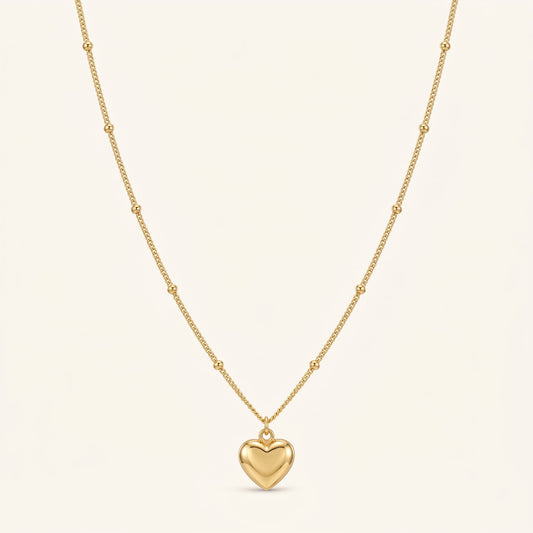Dainty Heart Charm Necklace
