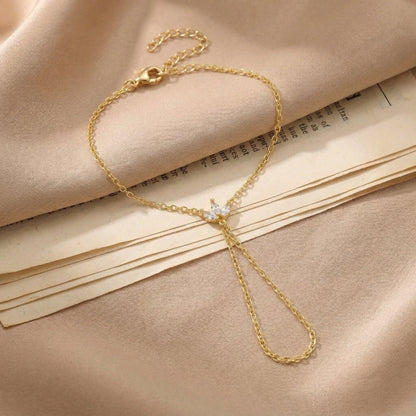 Flora Gold Hand Chain