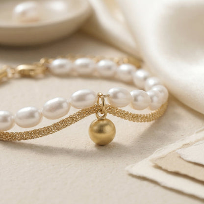 Aria Layered Pearl Bracelet