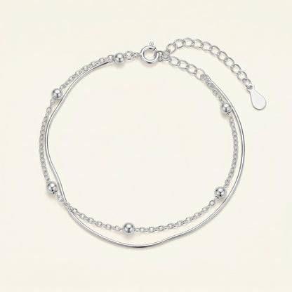 Pia Silver Layered Bracelet