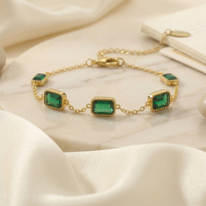 Trinity Emerald Bracelet
