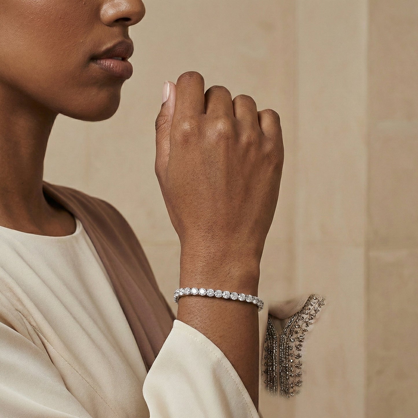 Cordelia Silver Tennis Bracelet