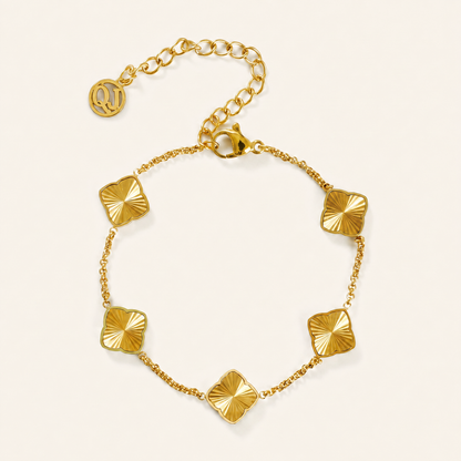 Zahra Rosette Bracelet - Gold
