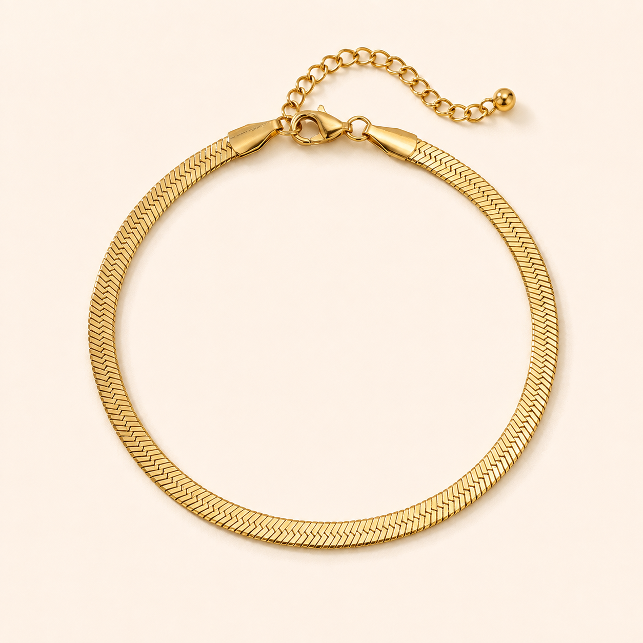 Herringbone Anklet