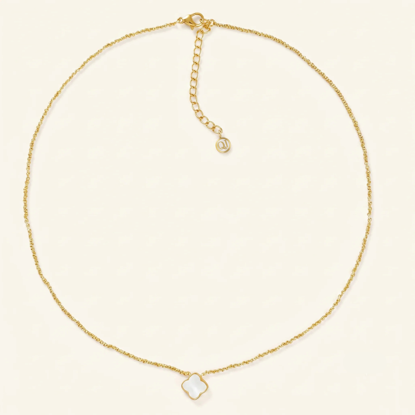 Zahra Rosette Necklace - Ivory