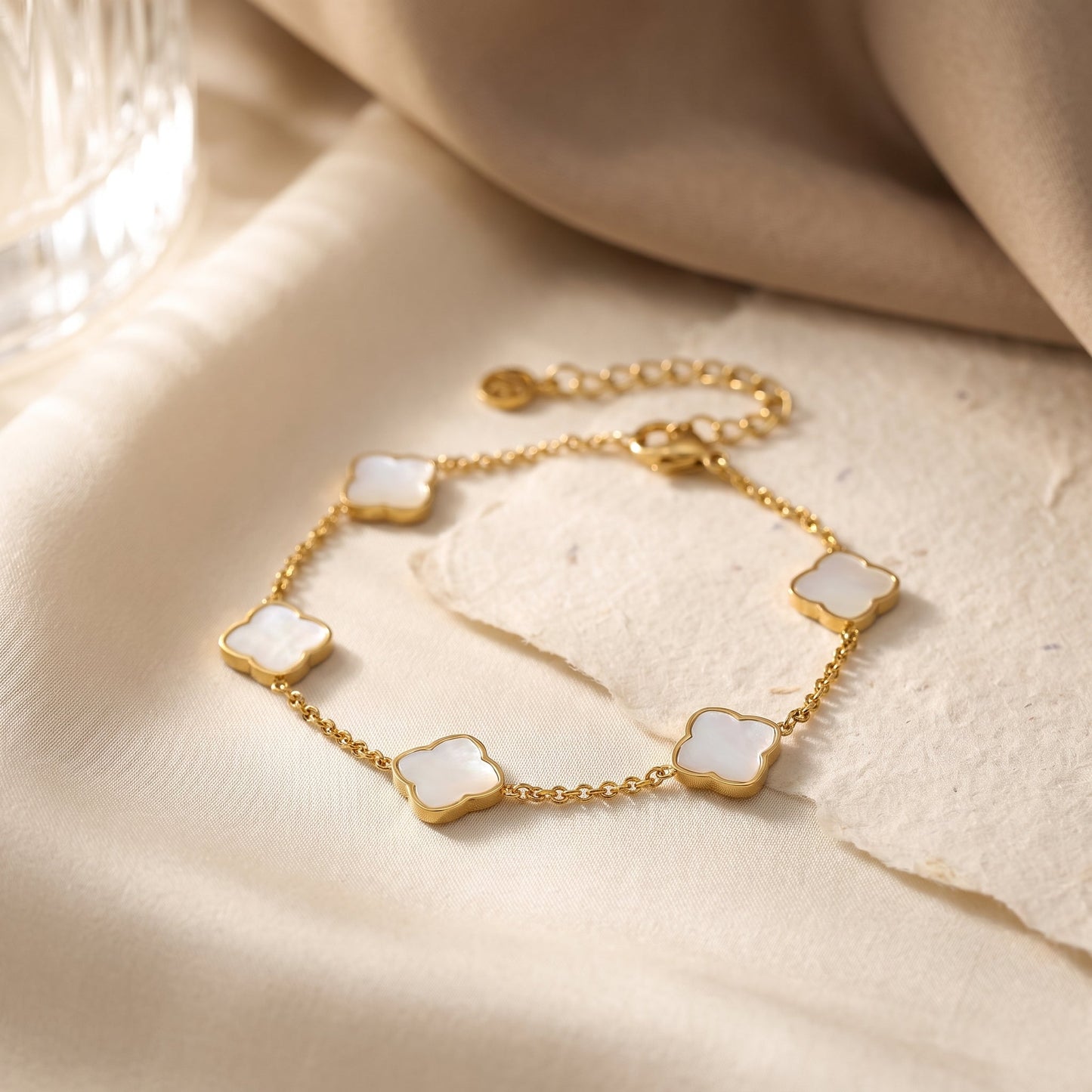 Zahra Rosette Bracelet - Ivory