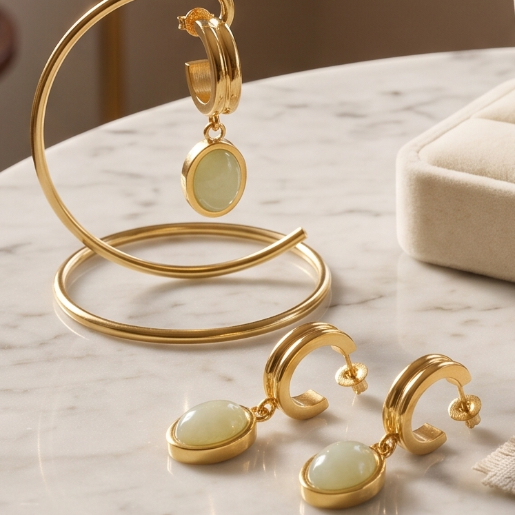 Jade Stone Drops
