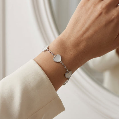 Every Silver Heart Bracelet