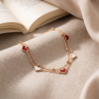 Two Hearts Bracelet