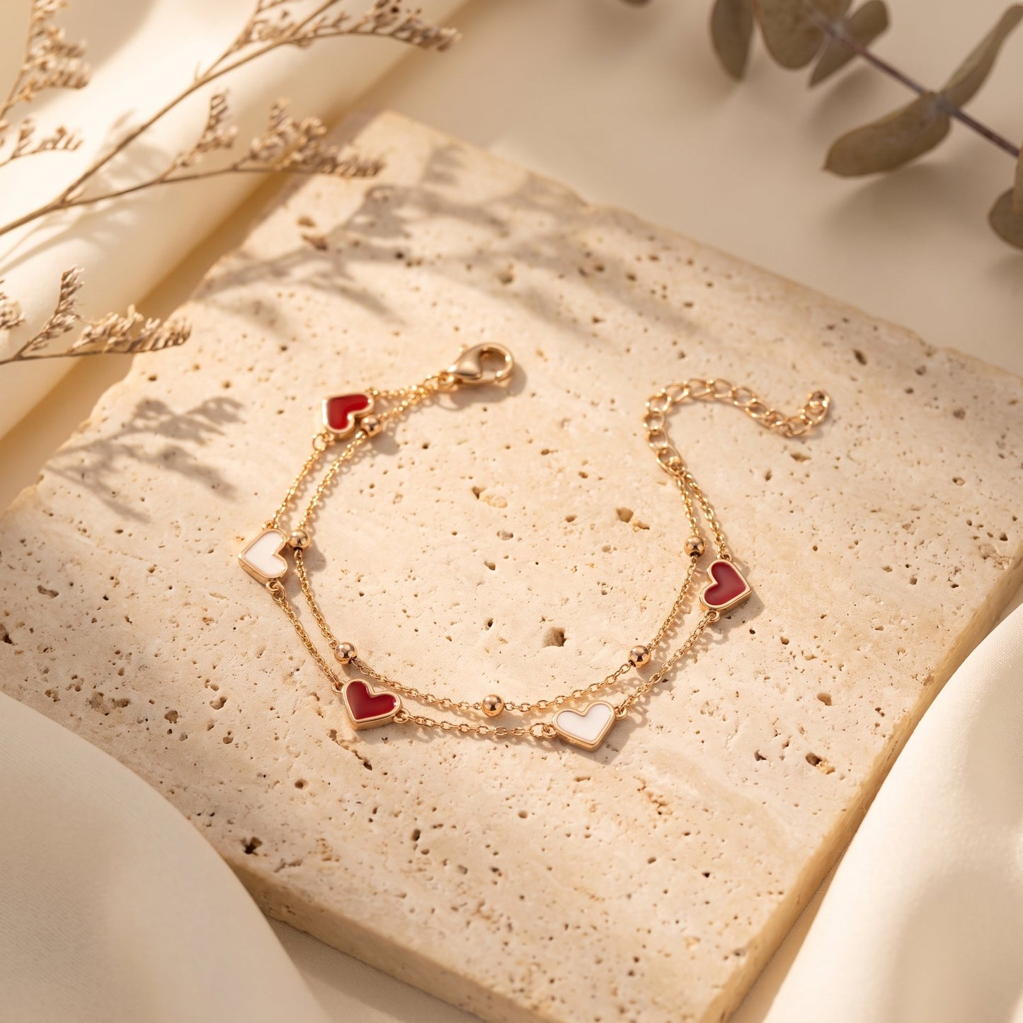 Two Hearts Bracelet
