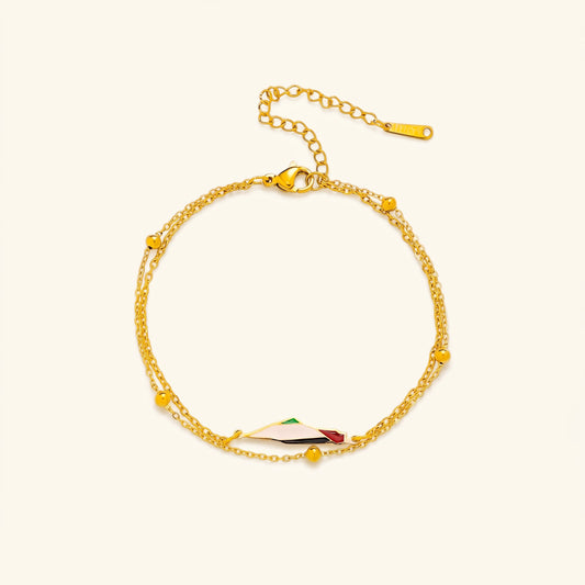 Nuraya Palestine Map Bracelet