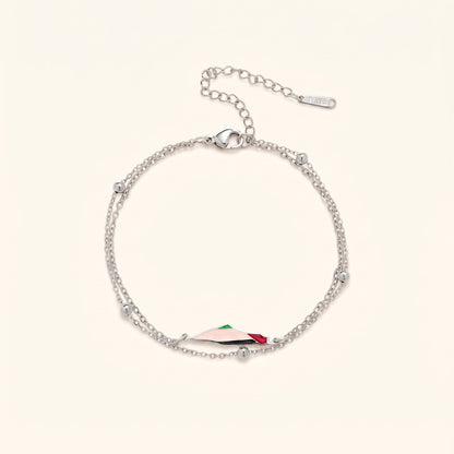 Qamar Palestine Map Bracelet